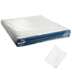 Plastic Mattress Bag, 2 Mil Thick Mattress Storage Bag, Wear-Resistant and Waterproof Plastic Bed Cover with Reinforced Corner Design