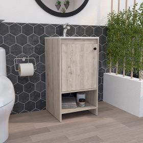 Chariot Free Standing Vanity Cabinet; One Open shelf (Color: light gray)